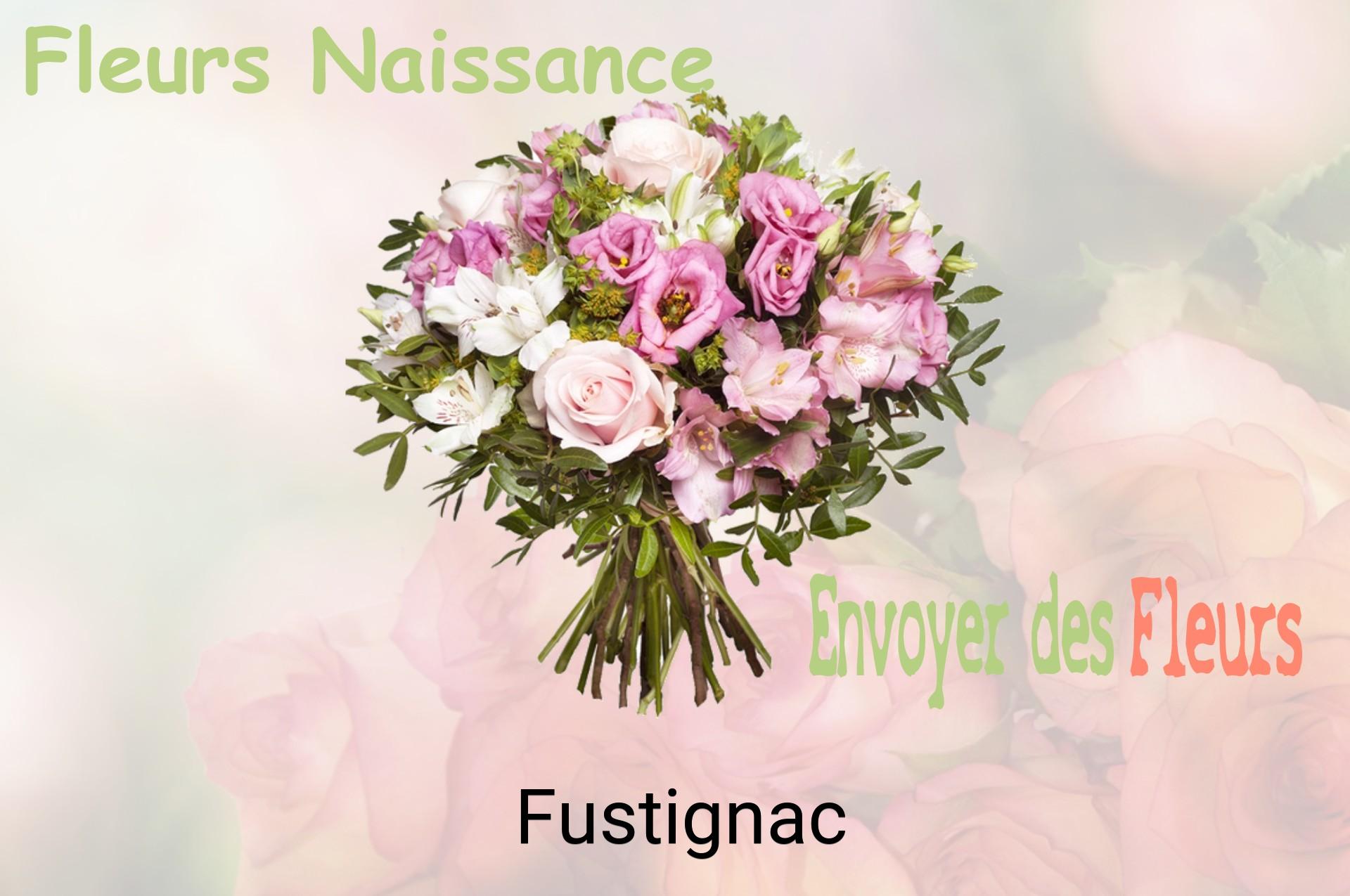 Bouquet de fleurs de naissance livré à Fustignac